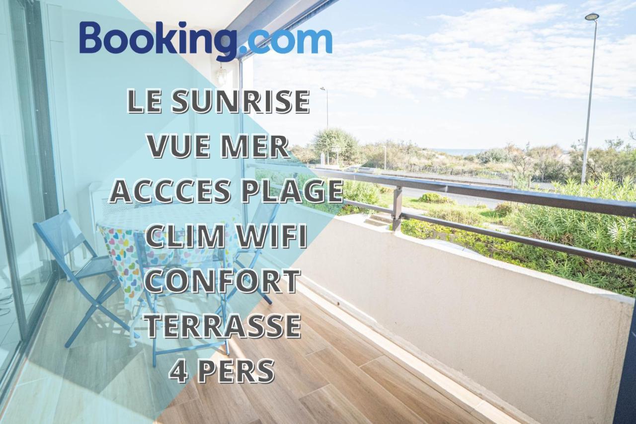 Le Sunrise Vue Mer Acces Plage- Spacieux-2 Terrasses-Wifi - Confort -Top Pros Servicesconciergerielagrandemotte ลา กร็องเดอ-ม็อต ภายนอก รูปภาพ