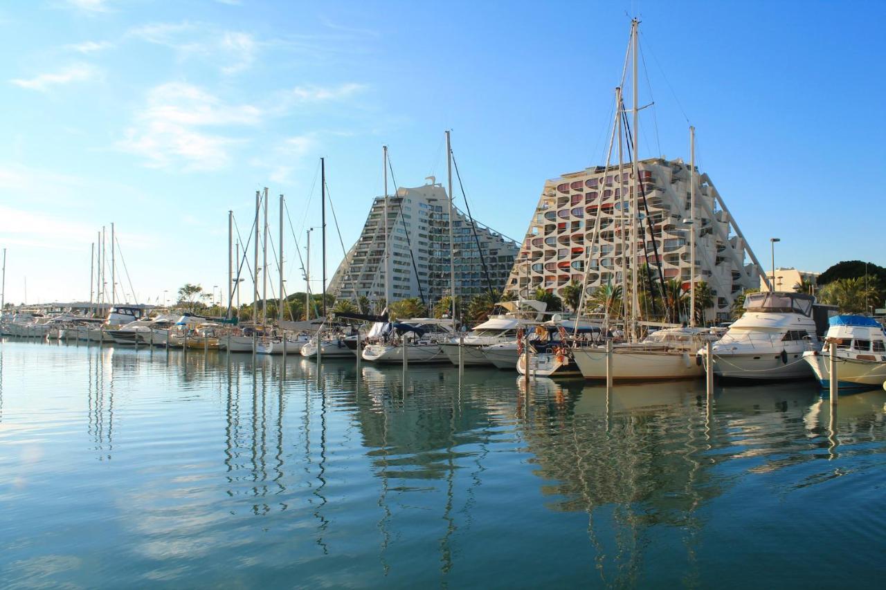 Le Sunrise Vue Mer Acces Plage- Spacieux-2 Terrasses-Wifi - Confort -Top Pros Servicesconciergerielagrandemotte ลา กร็องเดอ-ม็อต ภายนอก รูปภาพ