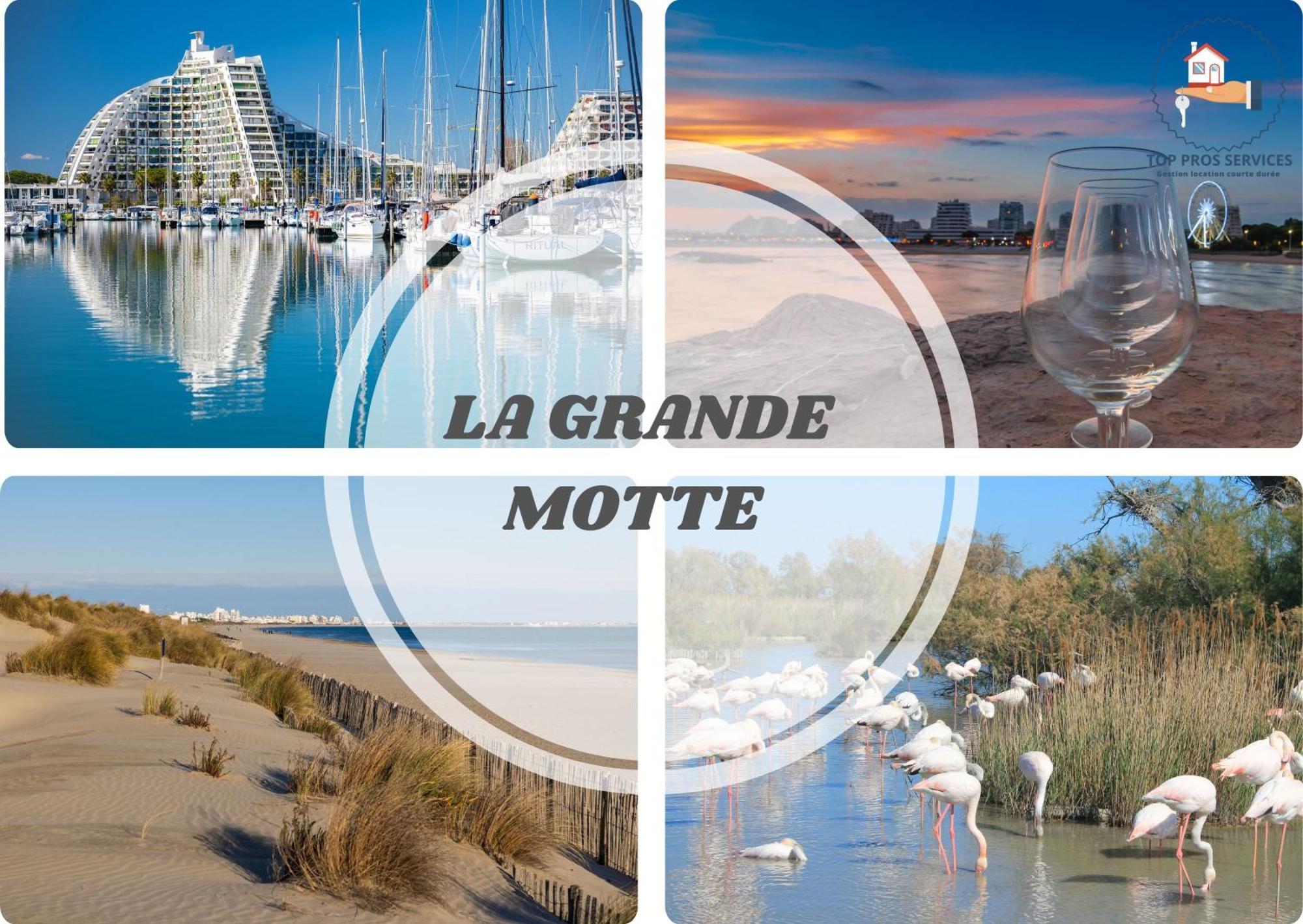 Le Sunrise Vue Mer Acces Plage- Spacieux-2 Terrasses-Wifi - Confort -Top Pros Servicesconciergerielagrandemotte ลา กร็องเดอ-ม็อต ภายนอก รูปภาพ